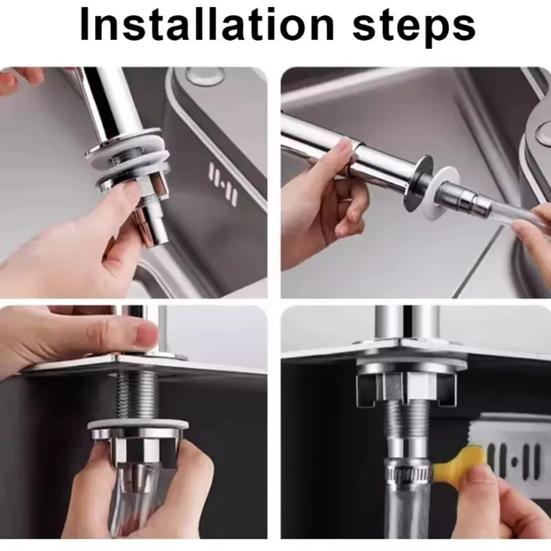 Soap Dispenser for Kitchen Sink, Kichen Sink Soap Dispenser, Extension Tube Kit, Under Sink Soap Dispenser Pump, No Need More Re