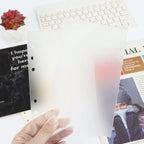 A5 A6 Frosting  Thick line Acrylic Loose Leaf Binder Cover DIY Account Book Journal Planner Office Stationery Supplies