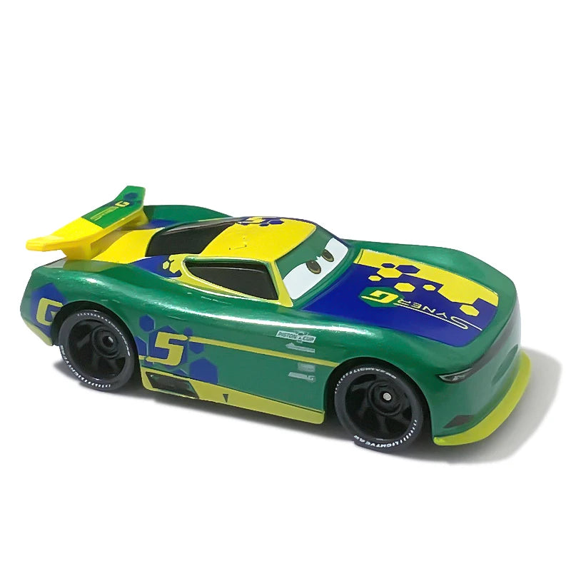 Original Pixar Cars 3 Anime Figure School Bus Cartoon Model Cars 1:55 Metal Die Casting Alloy Cars Child Toys Birthday Gifts