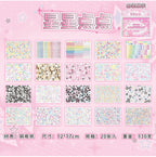 2 types, 20 sheets per pack, Star Date Series, Star Creative Sticker Book, Handbook, DIY Scrapbook, Picture Book C