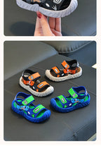 Kids Sport Sandals Breathable Velcro Shoes for Children