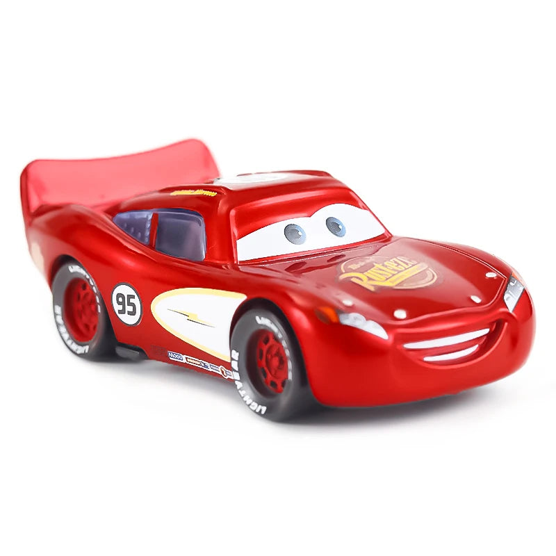 Cartoon Pixar Cars Lightning McQueen 1/55 Metal Die Casting Anime Figure Storm Jackson Racing Toys Collectibles Children's Gifts