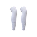 Loogdeel Adult Leg Warmers Elastic Soccer Shin Guard Calf Socks Over Knee Men Sports Compression Protection Long Sleeve Training