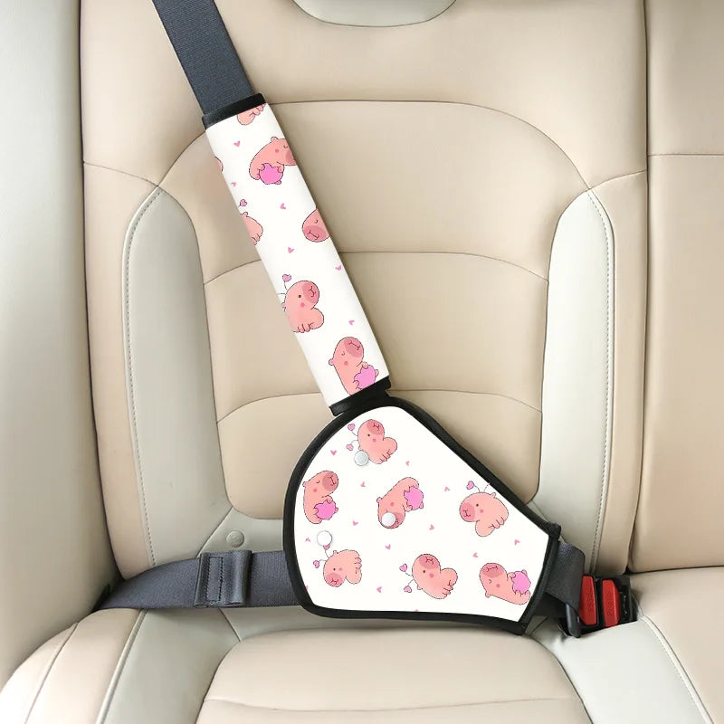 Car Child Safety Belt, Seat Shoulder Guard, Anchor, Safety Belt, Anti Pinch Neck Limiter, Stomach Protection