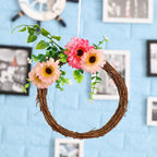 8-30CM Christmas Artificial Wreath Wicker Vine Ring Festival Rattan Garland Xmas Party  Decoration Garlands