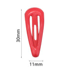 30pcs 3cm Colorful BB Hair Clips Girls Water Drop Shape Hairpin Cute Princess Barrette Simple Snap Clip Kids Hair Accessories