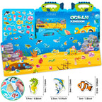 Hot New Children Scene Stickers DIY Hand-on Puzzle Sticker Books Reusable Cartoon Animal Learning Cognition Toys for Kids Gift
