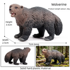 Oenux Realistic Wildlife Animal Model Beaver Badger Wolverine Anteater Pangolin Figurine  Simulation Cognitive Educational Displ