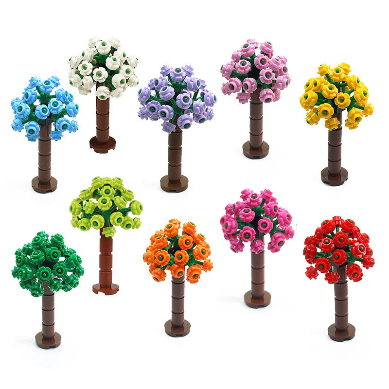 City Plant Building Blocks Accessories for DIY Brick Creations