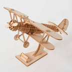 DIY 3D Wooden Puzzle for Assembly Puzzle Laser Cutting Sailing Ship Biplane Steam Locomotive Train Toy DIY Kit for