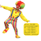 Children's Joker Costumes - Carnival Joker Jumpsuit Halloween Party, Circus Performance Costumes,