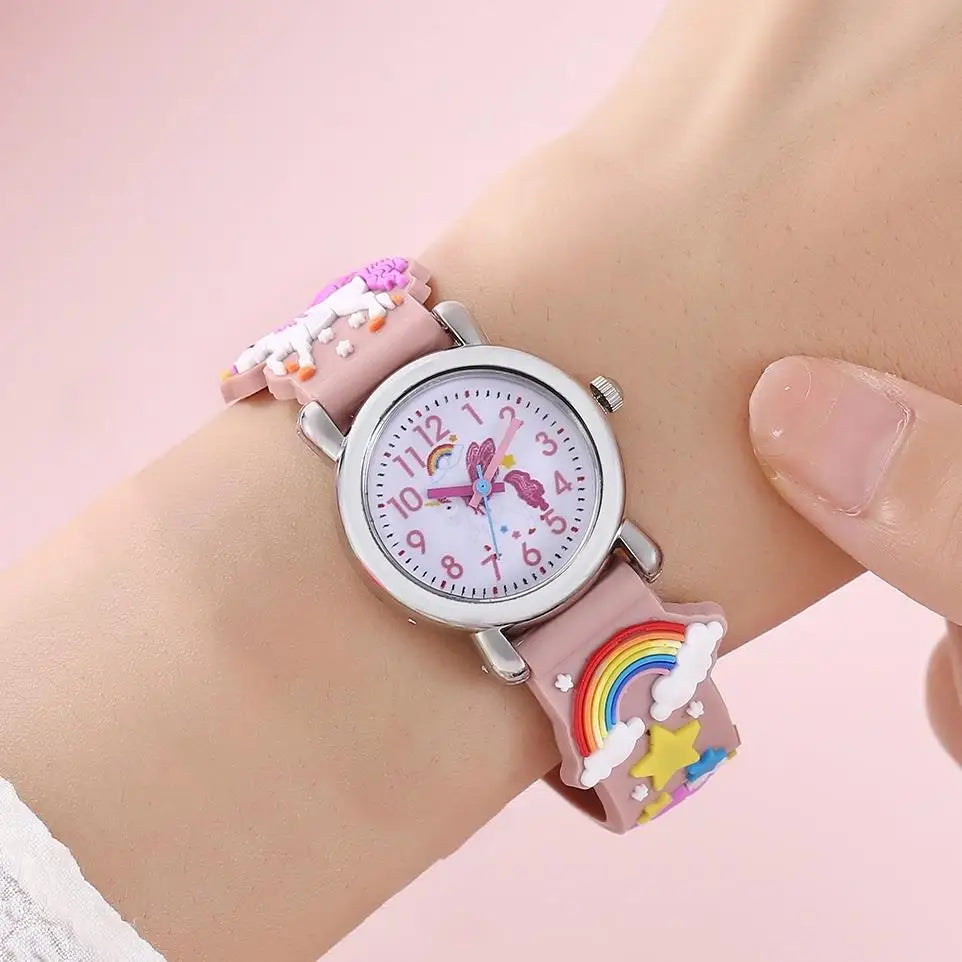 Rainbow Winged Unicorn Watch for Kids – Cartoon Children’s Watch