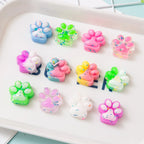 10pcs Mini Cute Cat Claw Plush Pinch Fun Colorful Halloween Christmas Party Pack Fillers for Pressure Reduction Cartoon Style