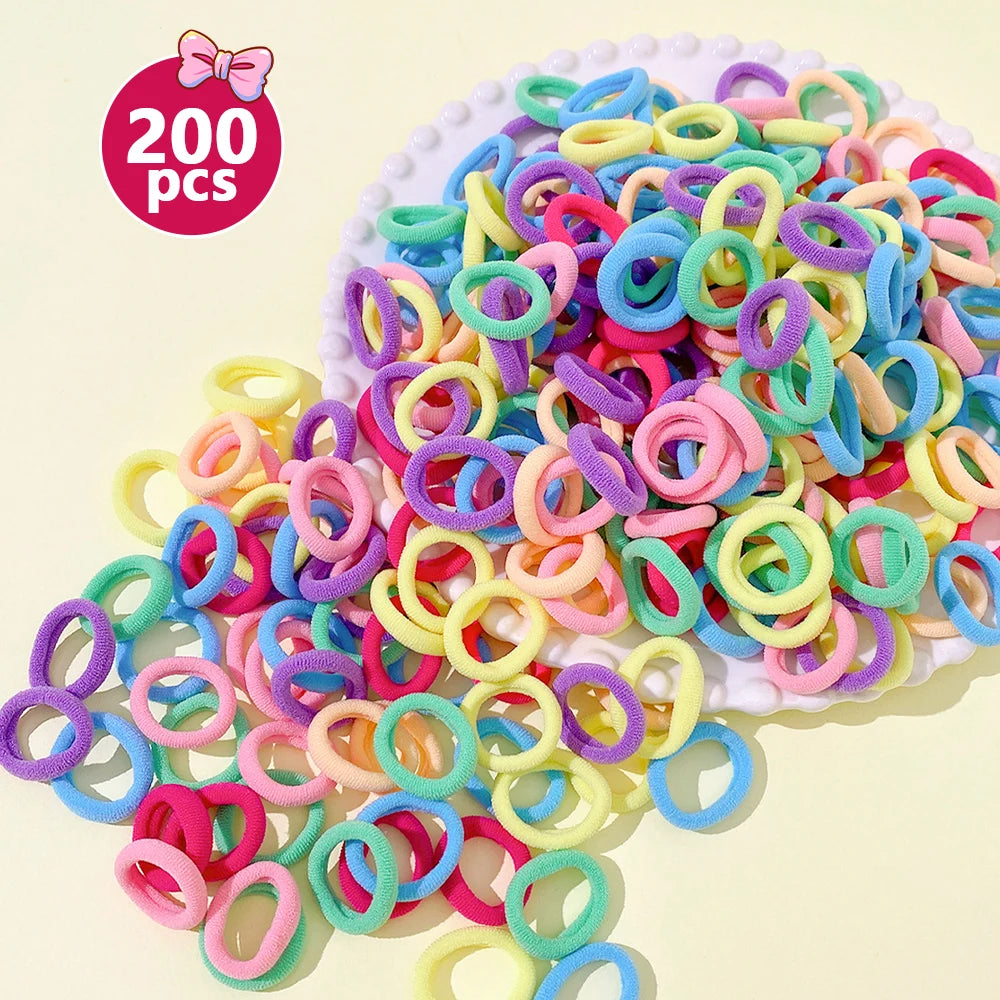 Sweet High-Elasticity Durable Hair Ties Gift Set for Girls - 100/400/800 Pack Cute Fashionable Hair Bands