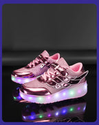 Sneakers Roller Shoes Dual-Use Skates for Kids and Adults