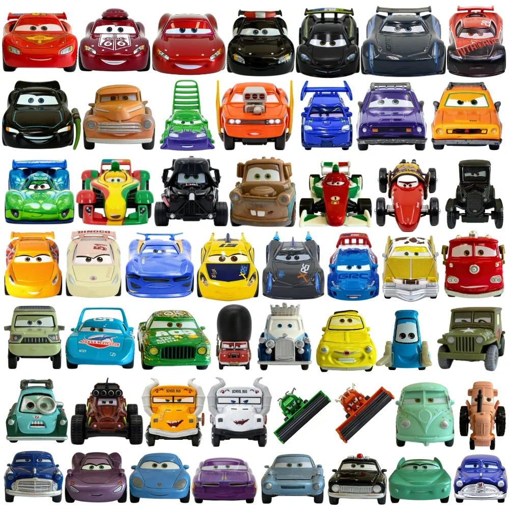 #NEW Children Car Pixar Cars 2 3 Lightning McQueen Fillmore Frank 1：55 Metal Model Racing Car Toy Children's Birthday Gift