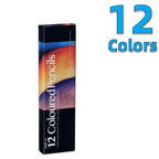 12 Color Oily Colored Pencils Set for Drawing and Sketching