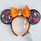Disney Princess Headband Mickey Ear Rapunzel Sequin Bow Hair Hoop Birthday Gift Girl Accessories Halloween Gift Christmas Jack