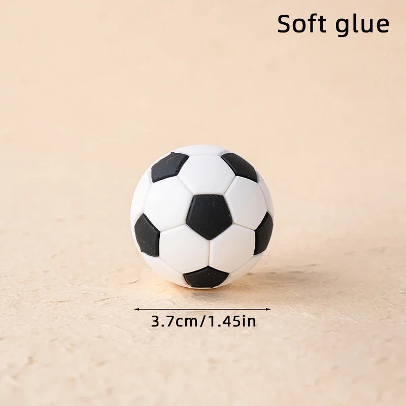 Football Boy Cake Topper Soccer Player Doll Decor for Birthday Party Sports Theme Childrens Celebration Supplies Cupcake Decor