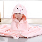 Baby Hooded Bath Towels Cartoon Animal Newborn Soft Towel Blanket Toddler Bathrobe Warm Sleeping Swaddle Wrap for Boys Girls