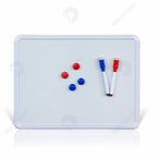 4 Styles Magnetic Whiteboard 1pc PVC Frame Message White Board On Fridge Round Angle Decoration Message Drawing Board For Notes