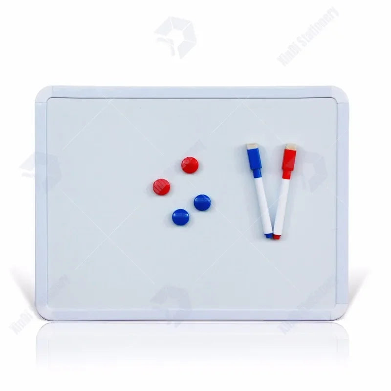 4 Styles Magnetic Whiteboard 1pc PVC Frame Message White Board On Fridge Round Angle Decoration Message Drawing Board For Notes