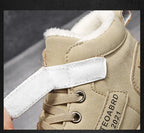 Winter Children's Boots Boys Plus Cashmere Thicken Warm Snow Boots Girls Non-slip Outdoor Boots Student Shoes Hiking Shoes