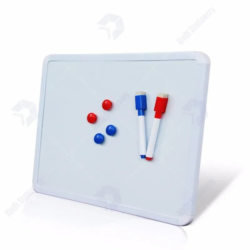 4 Styles Magnetic Whiteboard 1pc PVC Frame Message White Board On Fridge Round Angle Decoration Message Drawing Board For Notes