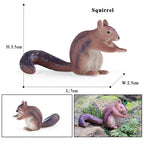 Oenux Wild Animals Simulation Rodent Marmot Mouse Model Squirrel Rat Chinchilla Action Figure Figurine Collection Cute Kid Toy
