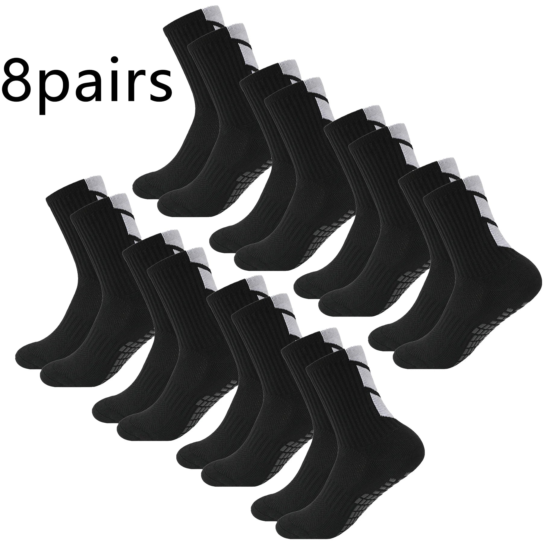 1/4/6/10pairs size38-45mid tubegluedfootball socksfor sports training andcompetition non slip and breathable socks  basketball