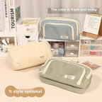 Large Capacity Simple and Versatile Japanese Pencil Case Stationery Box for Female Primary School Students, Junior High School S