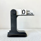 1pc modern minimalist style plastic creative perpetual calendar, desk calendar, office desktop decoration, new home decoration