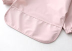 Baby Kids Toddler Long Sleeve Scarf Waterproof Art Smock Feeding Bib Apron Pocket Infant Boys Girls Burp Cloth Bandana Bibs