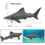 Oenux Ocean Life Animals Whale Dolphin Basking Shark Narwhal Tropical Fish Model Action Figures PVC Education Toy Kids Gift