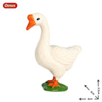 Oenux Poultry Model Simulation Goose Swan Gaggle Duck Flock Action Figures Farm Animals Figurine Miniature Education Kids Toy