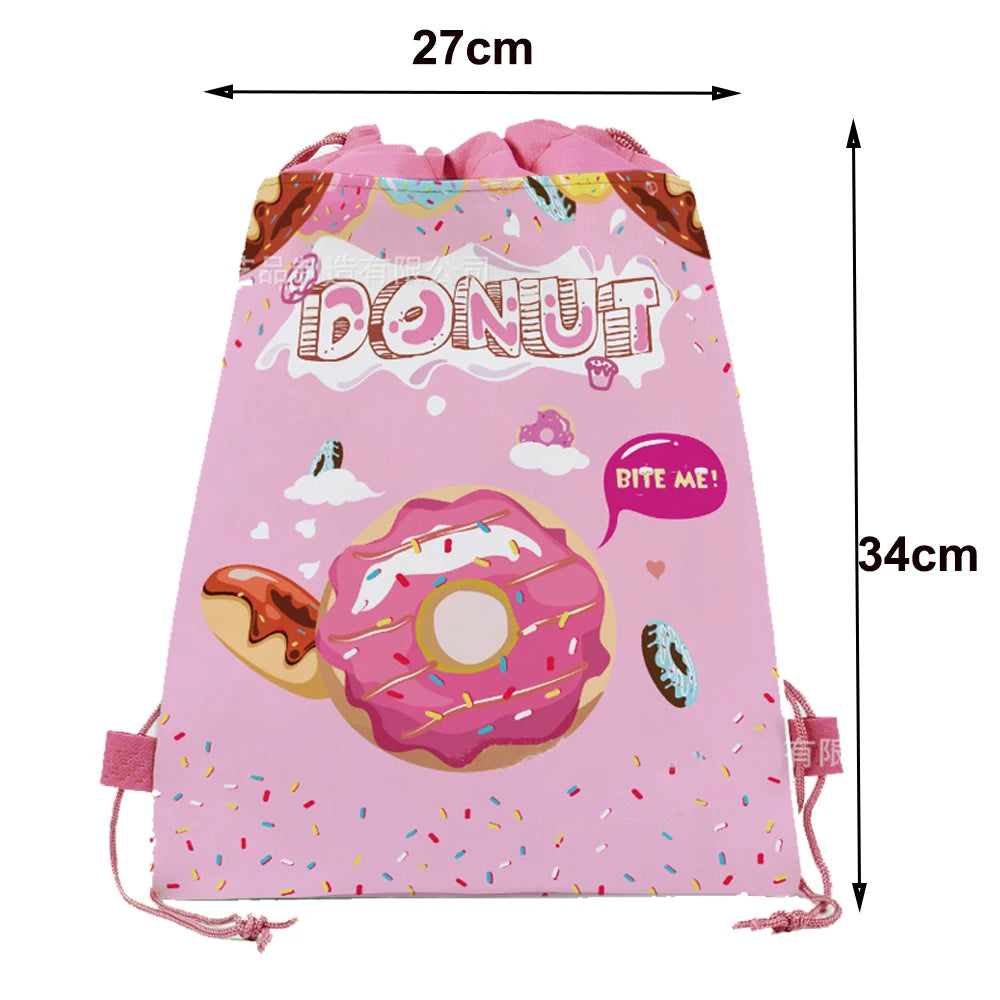 1pc Non Woven Drawstring Bag Birthday Party Gift Bag for Boys Girls Shoulder Storage Bag Multiple Themed Parties to Choose from