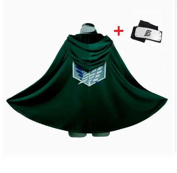 Anime Attack Cloak Shingeki No Kyojin Scouting Legion Cosplay Costume Cos Green Cape Mens Clothes Cosplay Costume Women