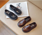 Children's Leather Shoes Classic British Style for Boys Girls