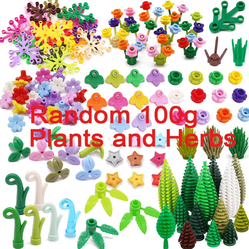 City Plant Building Blocks Accessories for DIY Brick Creations