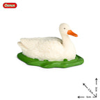 Oenux Poultry Model Simulation Goose Swan Gaggle Duck Flock Action Figures Farm Animals Figurine Miniature Education Kids Toy