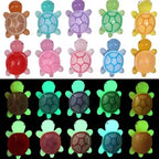20/50/100pcs Cute Mini Luminous Turtle Ornaments Miniatures Turtle Micro Glowing in The Dark  Kids Toys Home Decoration Gift