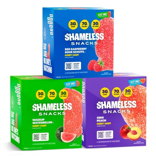 Shameless Snacks Fan Favorites Bundle - Sour Candy & Fruit Snacks, Keto
