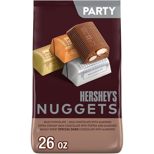 HERSHEY'S NUGGETS Assorted Chocolate Candy Variety Pack, 26 oz