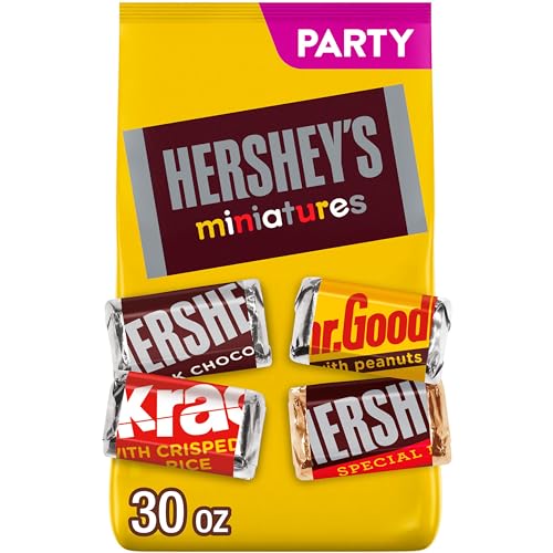 HERSHEY'S Miniatures Assorted Chocolate Candy Variety Pack, 30 oz