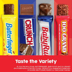 Assorted Butterfinger, CRUNCH, Baby Ruth, 100 Grand Candy Bars 28 Ct, 48 Oz