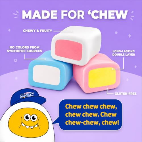 HI-CHEW Variety Mix, Pack of 6 Bags - 17 Flavor Assort Sweet and Sour Chewy Candy, Unique Fun Soft - Immensely Juicy Fruity Candy Flavors - Individually Wrapped Halloween Candy