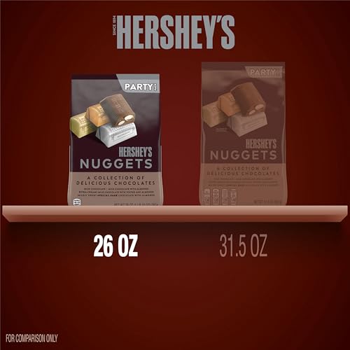 HERSHEY'S NUGGETS Assorted Chocolate Candy Variety Pack, 26 oz