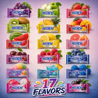 HI-CHEW Variety Mix, Pack of 6 Bags - 17 Flavor Assort Sweet and Sour Chewy Candy, Unique Fun Soft - Immensely Juicy Fruity Candy Flavors - Individually Wrapped Halloween Candy