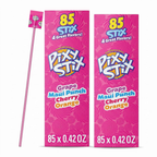 Pixy Stix Sour Candy Powder Straws, Fruit Flavor Mix, 35.7 oz, 85 Ct