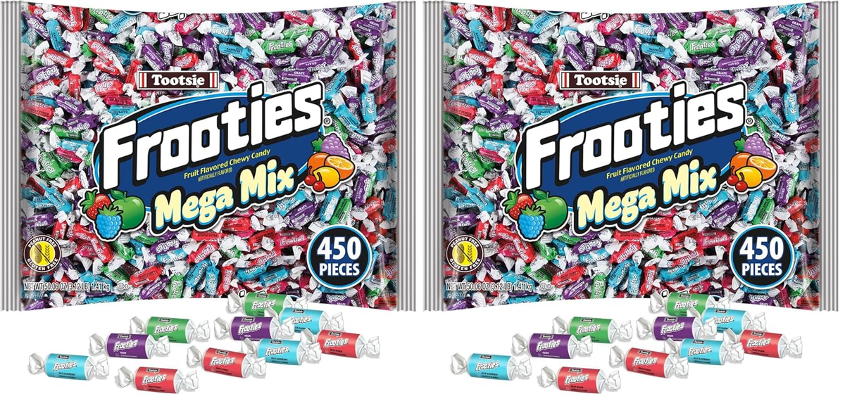 Frooties Mega Mix, Assorted Fruit Flavor Chewy Candy, 50.06oz (Pack of 1)